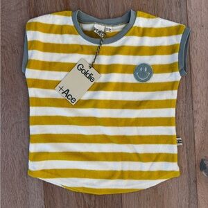 Goldie + Ace Striped Terrycloth top NWT
